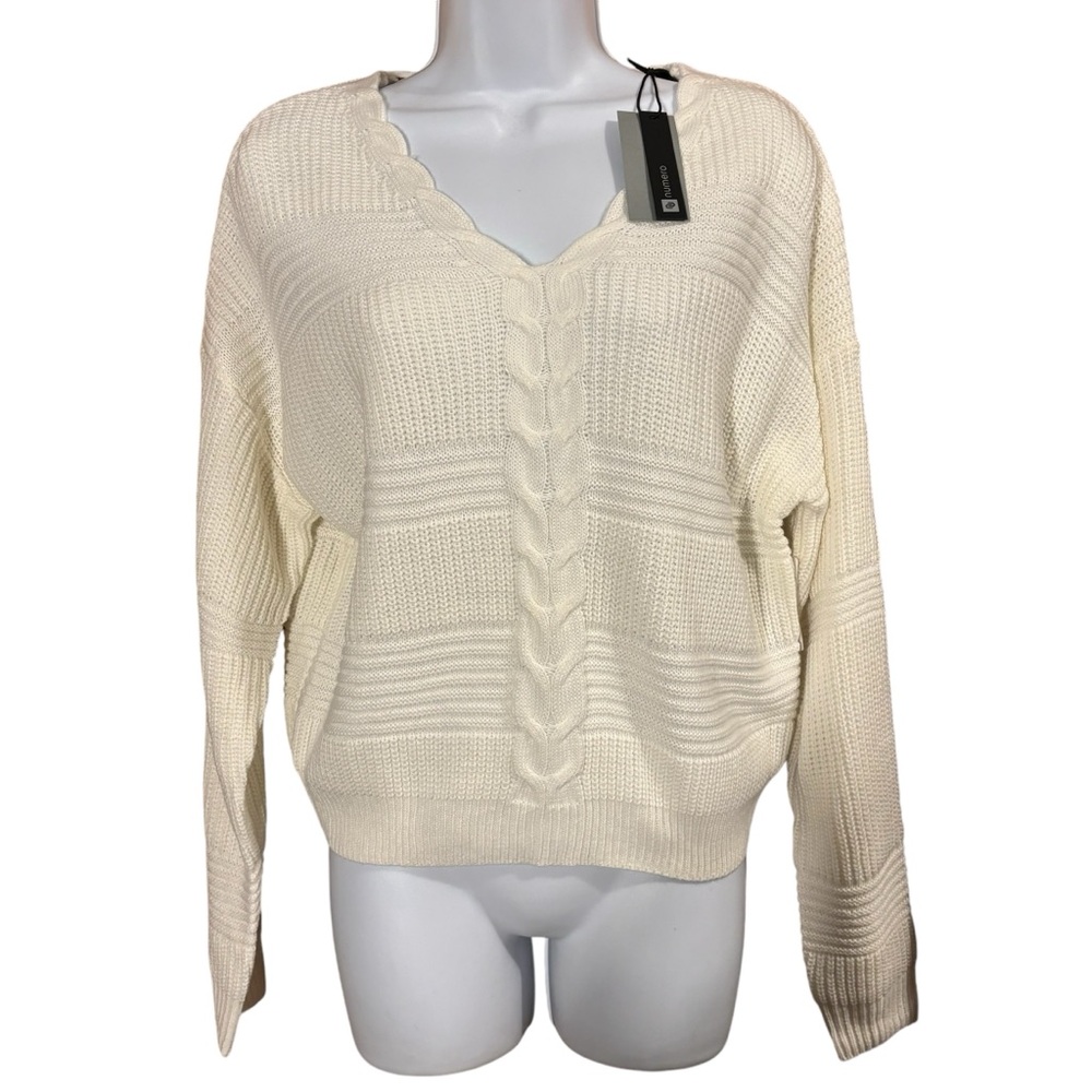 Numero Off White Knit Sweater